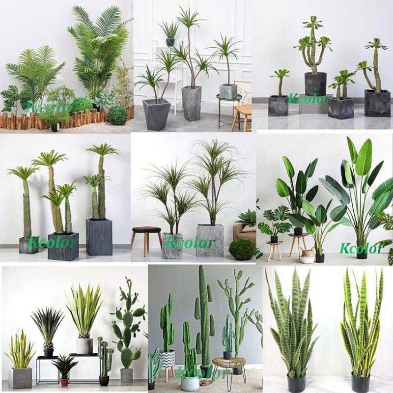 Home Decoraive Green Plastic Alocasia Artificial Leaves for Sale