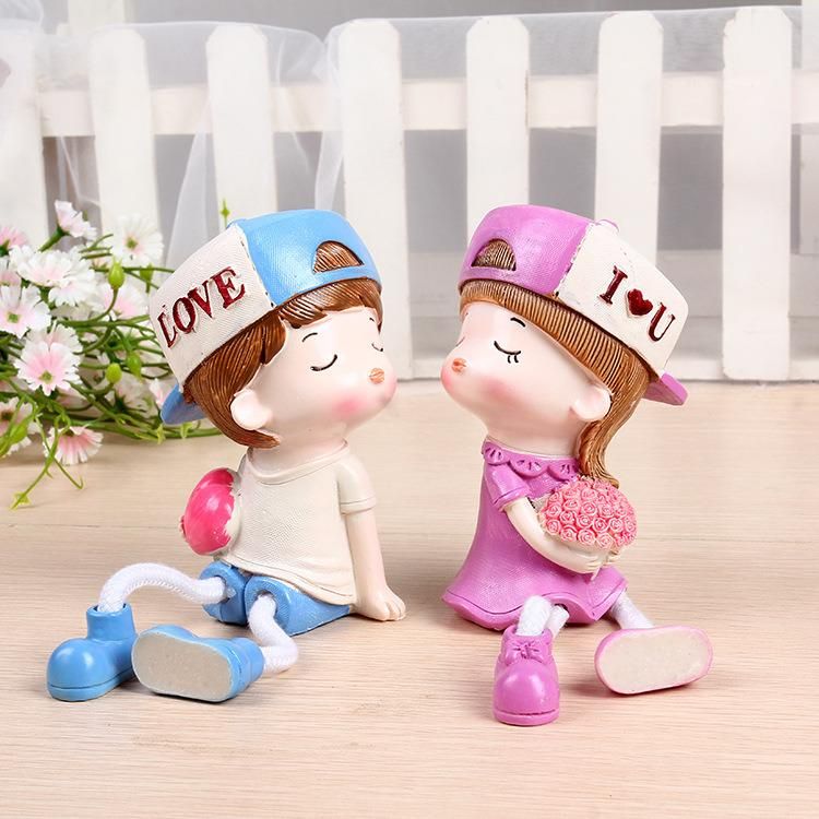 Christmas Cartoon Desktop Ornaments Resin Ornaments Gifts Crafts Sling Dolls