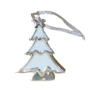 Tree Shape Electroplated Ceramic, Ceramic Pendants for The Christmas Tree