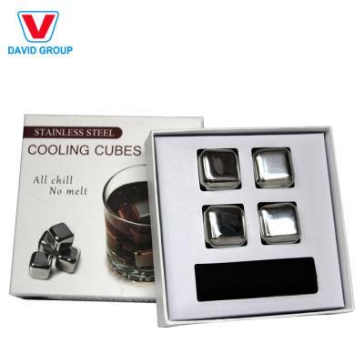 Amazon Hot Sale Good Quality Ecofriendly Stainless Steel Ice Cube Bullet Shaped Whiskey Stone