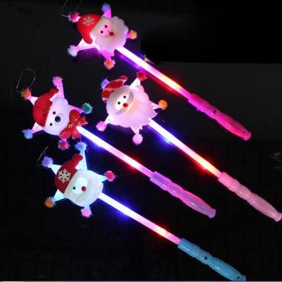 LED Glow Stick Five Pointed Star Santa Claus Wand
