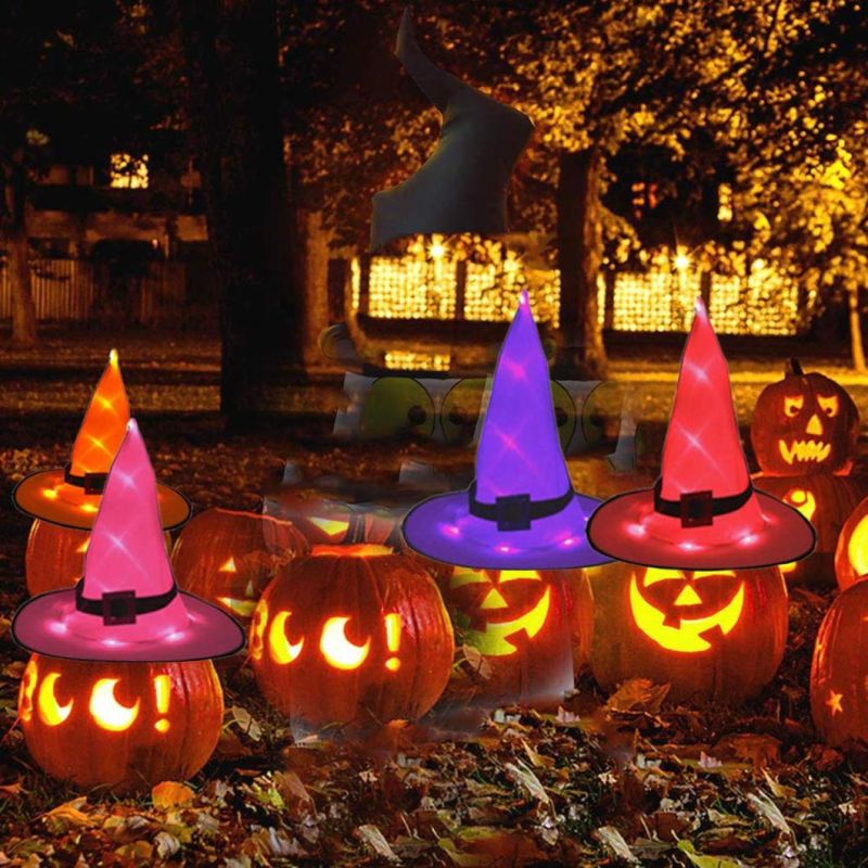 Halloween Decorations Witch Hat String Light for Garden Party