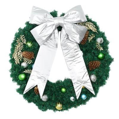 High Quality Christmas Wreath with Bow and LED Light