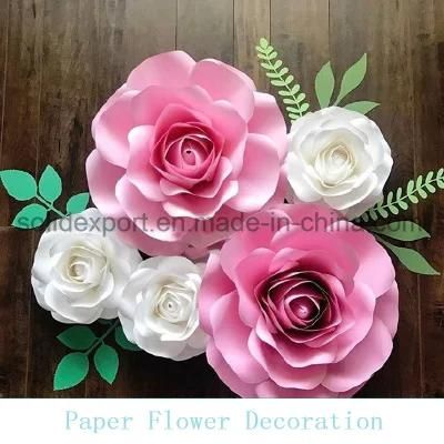 Simulation Flower Props Shop Window Rose Paper Flower Decoration