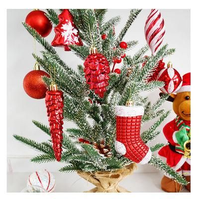 Shatterproof 2022 DIY Hanging Outdoor Hanging Wholesale Plastic Outdoor Christmas Decoration Suppliers with Logo Gift Box