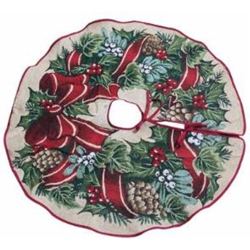 Manufacturer Texpro 2021new Tree Skirt Fantastic Series Christmas Tree Skirt Merry Christmas Happy New Year Holiday Indoor Outdoor Festival Decorations