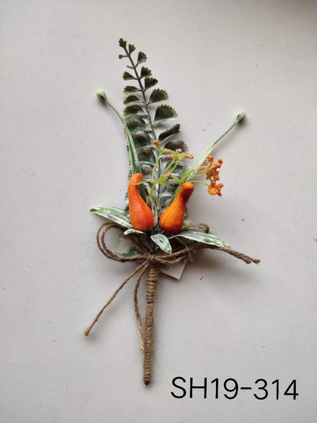 Wholesale Artificial Silk Flowers Picks for Christmas Decoration Xmas Ornaments