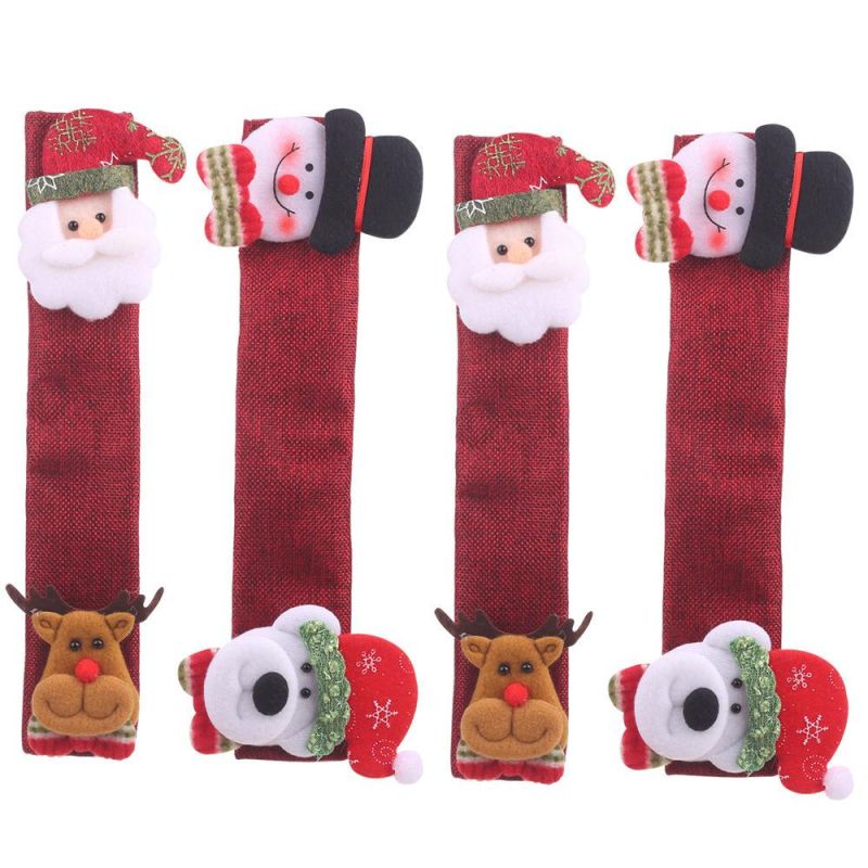 Christmas Refrigerator Handle Covers/Snowman Advent Calendar/Clings Decorations