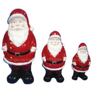 Ceramic Christmas Decoration, Santa Claus Figurine (Home Decoration)