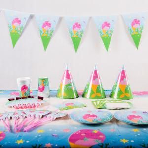 Cute Shark Baby Girl Birthday Tableware Narwhal Girl Shower Party Supplies