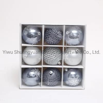 2020 New Design High Sales Christmas Shiny Painted Ball for Holiday Wedding Party Decoration Supplies Hook Ornament Craft Gifts