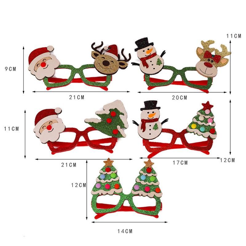 Creative Design Adults Children Shiny Toy Gift Glasses Party Christmas Decoration