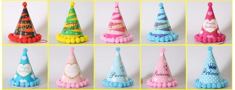 Rainbow Birthday Party Decorations Hats Fun Fun Arts & Crafts Party Favor Supplies Cone Hats Birthday Paper Hats Art Craft Caps for Kids Adults
