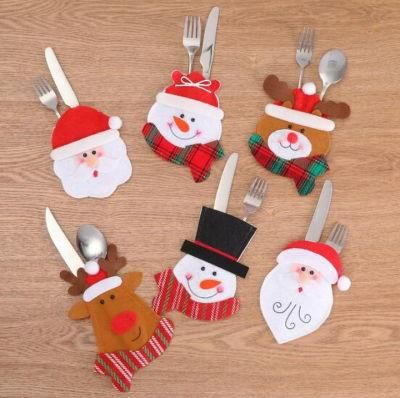 Christmas Decoration Creative Cartoon Tableware Knife and Fork Cover