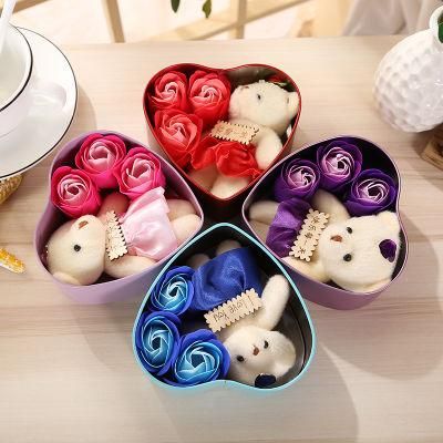 Amazon Hotsale Rose Soap Flower Soap Roses Box Gifts for Valentine&prime;s Day, Wedding, Anniversary, Christmas