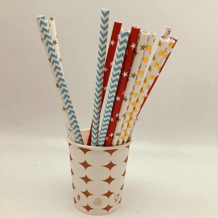 Disposable Drinking Paper Straw Customize for Coffee Drinking 