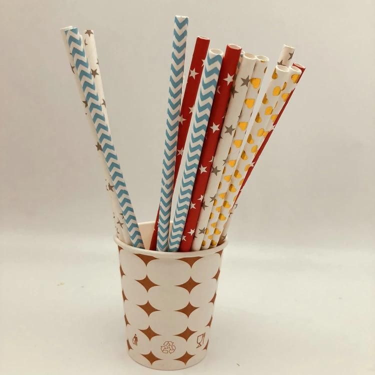 Disposable Drinking Paper Straw Customize for Coffee Drinking