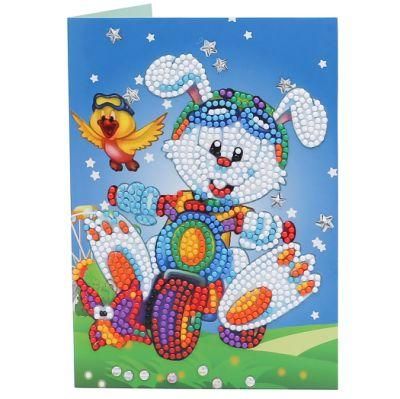 Handmade 5D Christmas Diamond Painting Cards Merry Christmas Greeting Cards DIY Set Box