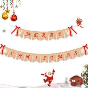 Christmas Decorations Mabula Hanging Flag Merry Christmas Decor for Home