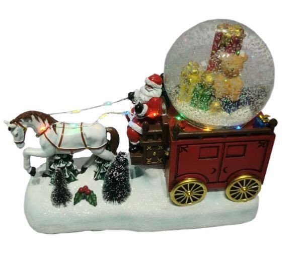 2020 New Christmas Light Glitter Snow Globe Ball