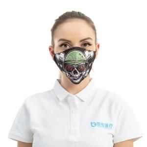 Face Protect with Fashionable Printed Pattern Dust Cotton Mask Mouth Washable and Reusable