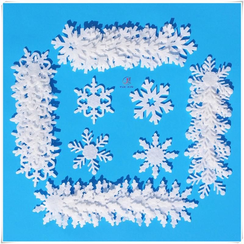 Felt Snowflakes Hanging Ornaments Home Window Door Accessories