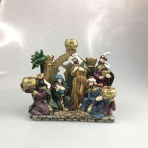 Polyresin Religious Nativity Figurine for Home Decoration