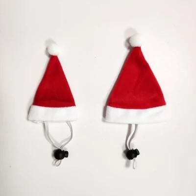 Hot Product 5.5*8cm Pet Mini Christmas Hat with Lock Buckle Christmas Toy Doll Decorations Pet Hat