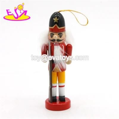 2018 Amazon Best Sellers Classic Wooden Black and Red Nutcracker for Children W02A294