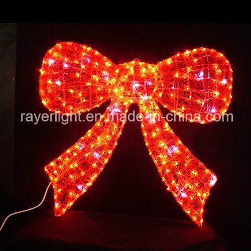 Festival Decoration Christmas Lights Large Outdoor Decoration LED Motif Light Bowknot