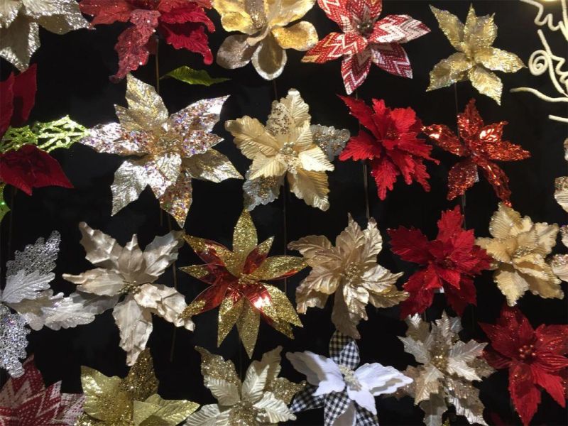 Christmas Flower Cloth Christmas Flower Christmas Decorations Christmas Flower