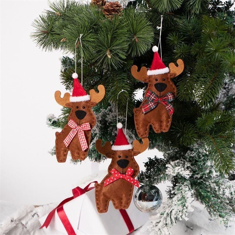 2020 Foreign Trade New Christmas Tree Decoration Pendant Set Creative Cloth Small Pendant Gift Christmas Pendant