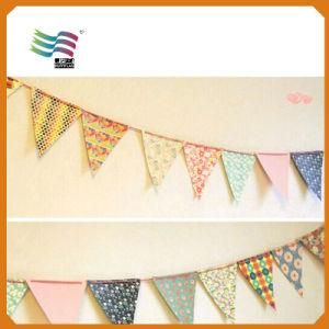 Rectangle Decorating Custom Bunting Flag for Wedding Party
