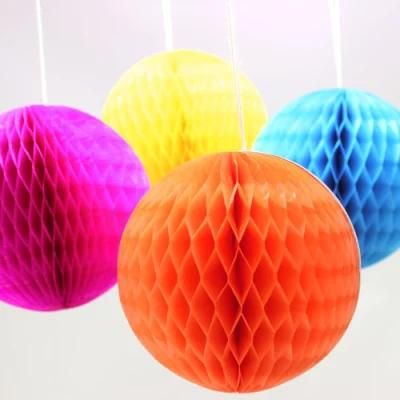 Party Decoration Supplier Colorful Honeycomb Paper Balls