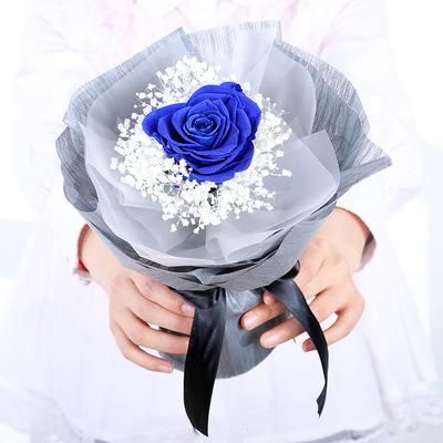 Handmade Preserved Real Flower Rose Bouquet Eternal Rose Women Unique Gift for Christmas, Valentine&prime;s Day, Birthday, Anniversary, Mother&prime;s Day