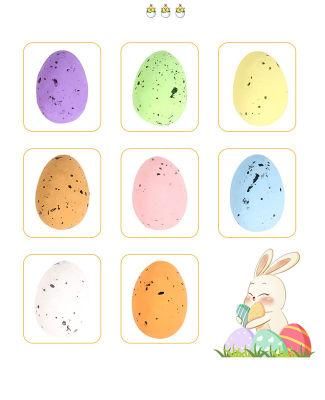 Easter Basket Stuffers Prefilled Gifts Egg Fillers Colored Foam Egg DIY Wreath Decorated Speckled Pigeon Emulation Egg Easter Egg
