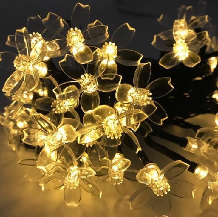 Lantern String Flower Petal Lamp Bar Birthday Stage Wedding Decoration Light