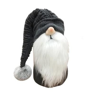 Home Safety Black Door Stop Christmas Plush Gnome Decorative Door Stopper Bag Decoration Christmas Figurines