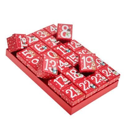Custom Packaging Advent Christmas Tree Calendar Paper Box