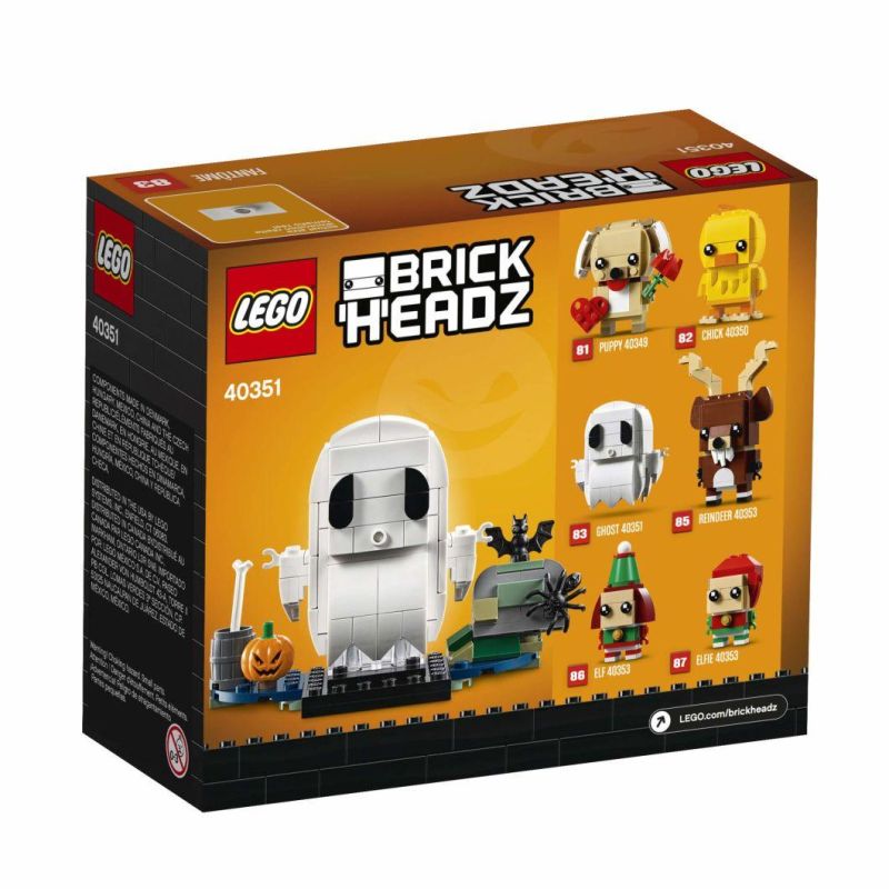 Brickheadz Halloween Ghost 40351 Building Kit (136 Pieces)