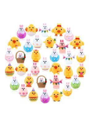 Promotion Sales Assorted Design Resin Charms Stickers for Easter Day