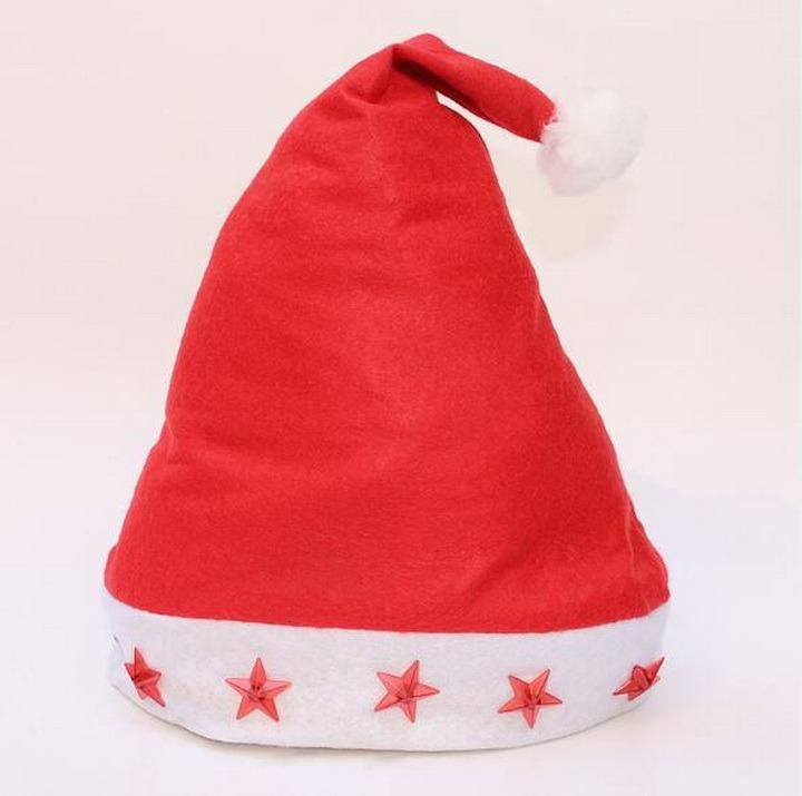 Top Grade Adult Children Short Plush Christmas Hats