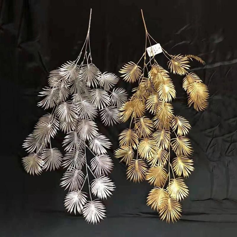 31.5 Inch Gold& Sliver Christmas Hanging Plant for Christmas Decor