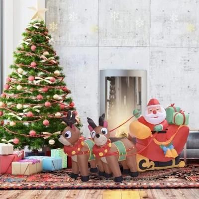 Hot Selling Inflatable Light Decoration Inflatable Santa Christmas Light for Outdoor Home/Backyard/Mall