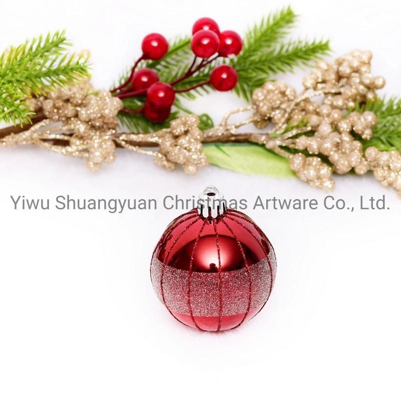 New Design Christmas Ball for Holiday Wedding Party Decoration Supplies Hook Ornament Craft Gifts