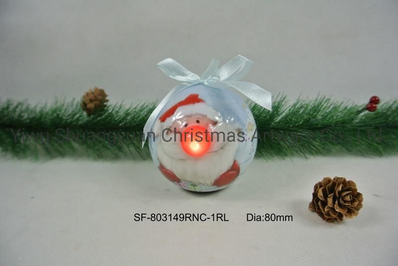 75mm Christmas Paper Wrapped Polyfoam Ball Tree Hanging Balls