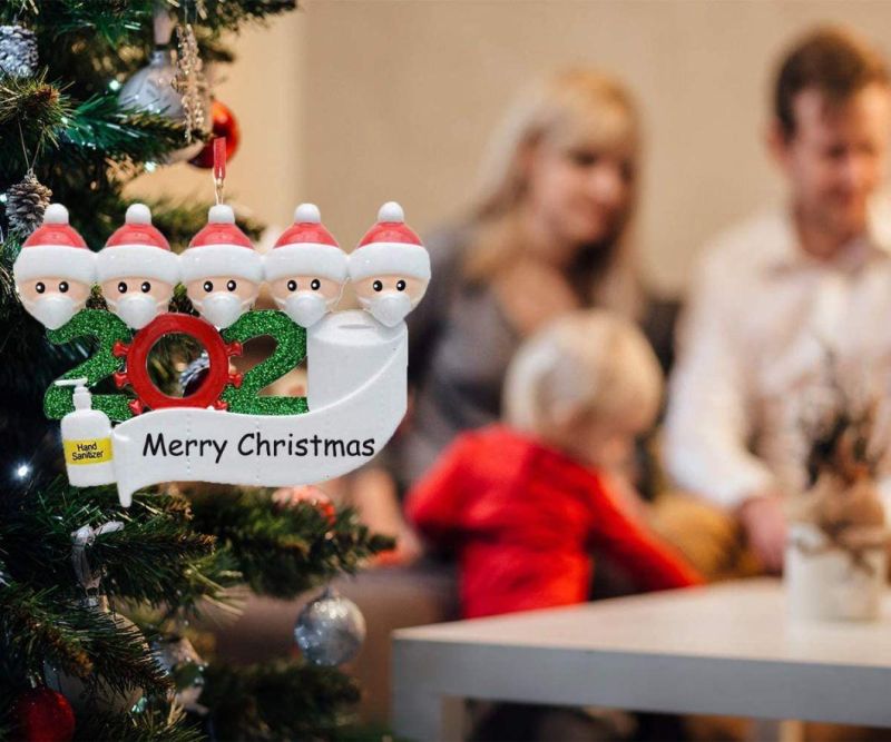 2020 Quarantine Christmas Tree Decoration Gift Personalized Hanging Orname Christmas Hanging Ornament