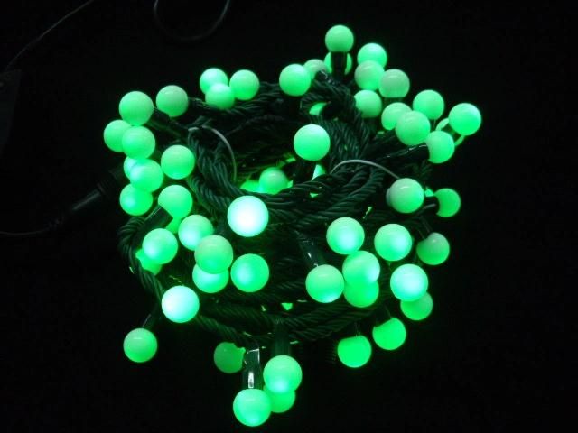 LED Programmed Color Changing Synchro RGB String Lights with Ball Ornament LED String Light