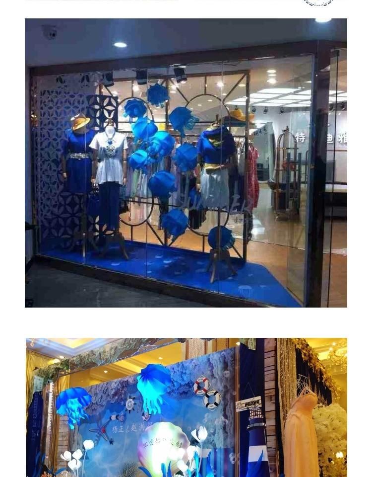 Summer Window Shop Atrium Marine Series Jellyfish Decoration Props Wedding Decoration