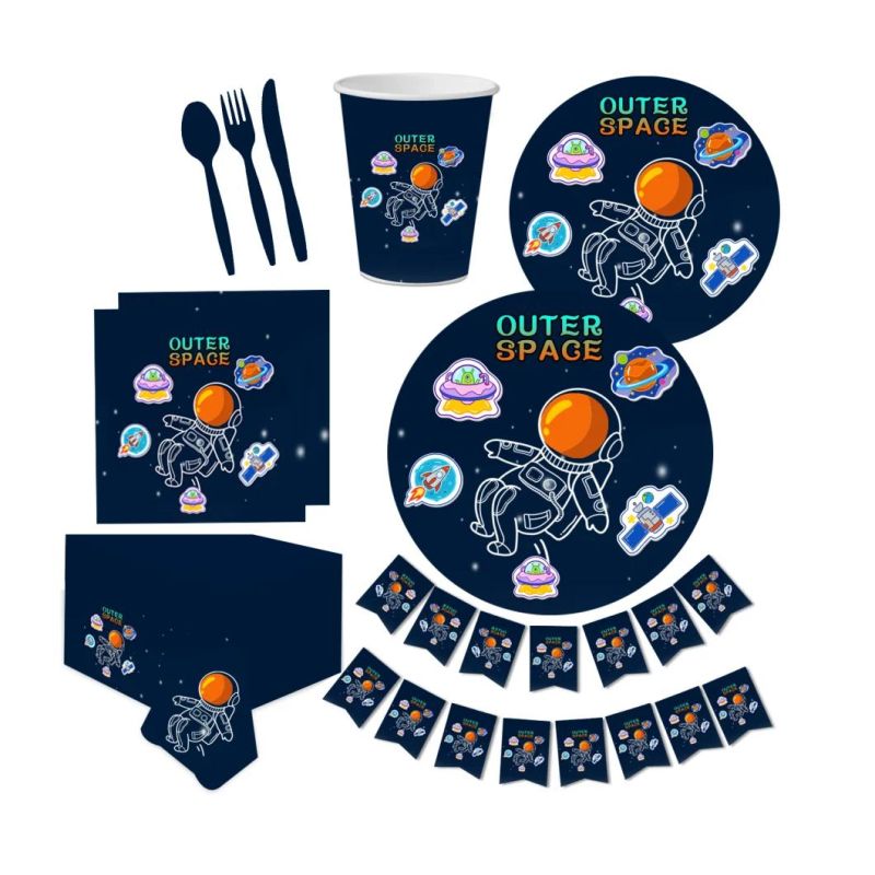 Outer Space Happy Birthday Party Decoration Set